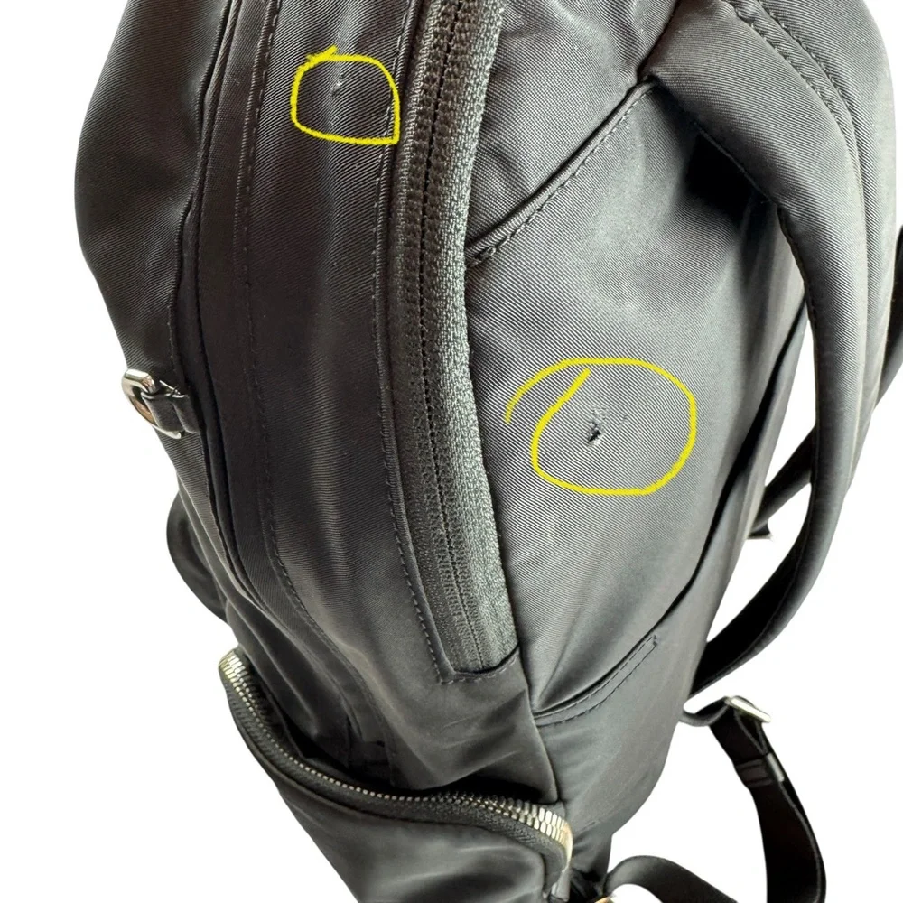 Tumi Carson Backpack, Black w/Silver Hardware - Picture 12 of 12